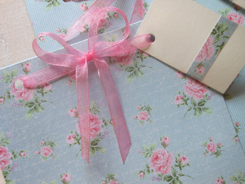 Růžičky na modré - obal na CD 13x14 cm — foto 3