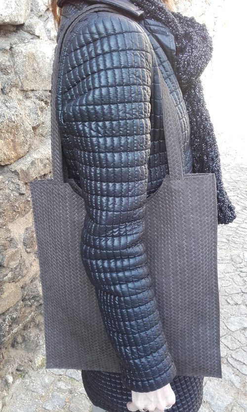 Velká kožená kabelka "treccia" — foto 4