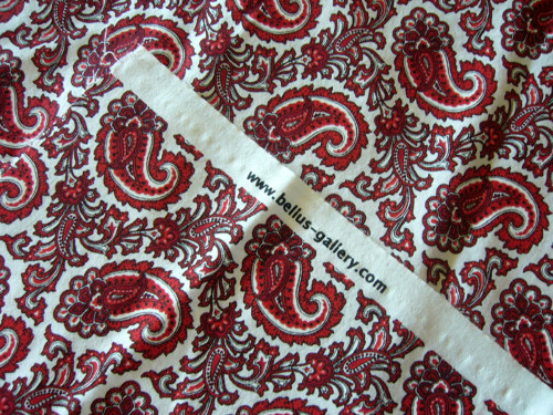 Červené paisley na bílé — foto 3