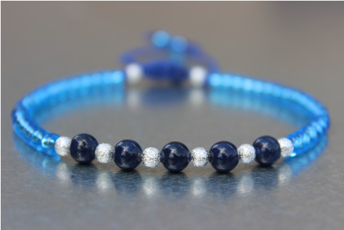 Náramek s minerály- Lapis lazuli.. — foto 5