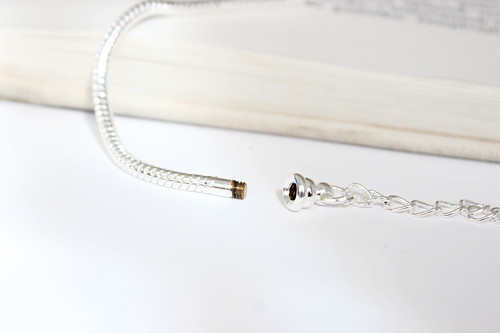 Kovový hadí náramek - 20 cm — foto 2