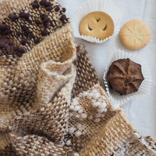 Cookies -maxišála / pléd ručně tkaný — foto 2
