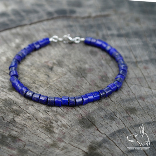 Lazhvard (lapis lazuli) - modrý náramek — foto 2