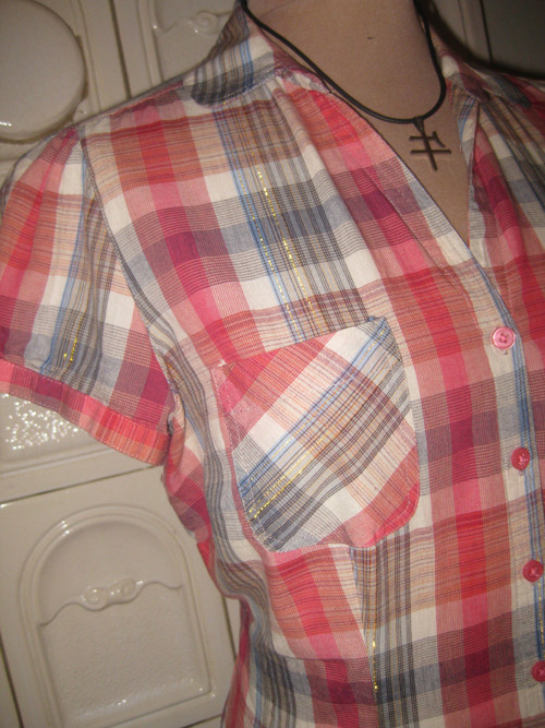 Kostkovaná košile-country styl — foto 2