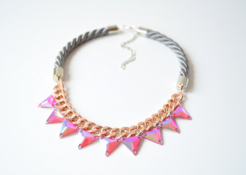 Náhrdelník GREY ROSE GOLD — foto 2