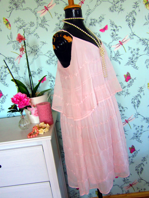 Šaty powder pink éterické — foto 3