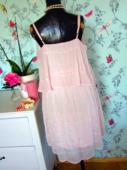 Šaty powder pink éterické — foto 5