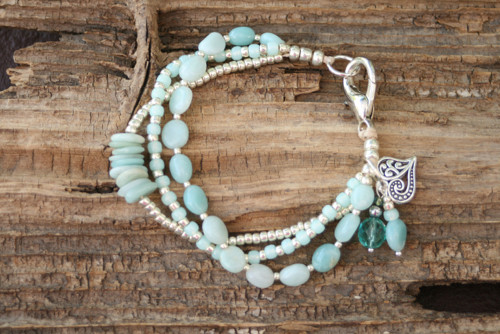 Boho náramok amazonit — foto 4