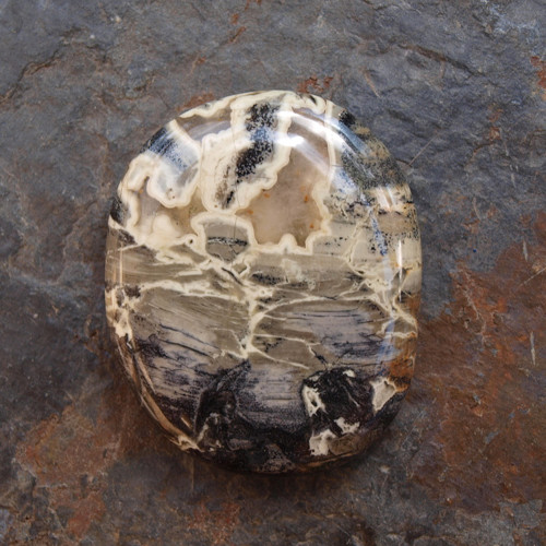 Jaspis , placka 42 x 34 mm — foto 2