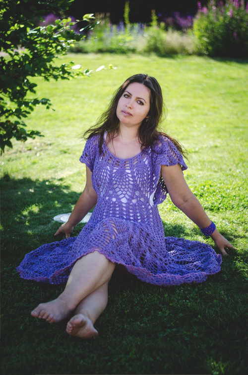 Levandulové šaty — foto 2