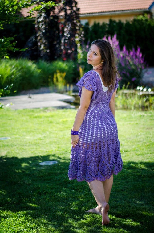 Levandulové šaty — foto 3