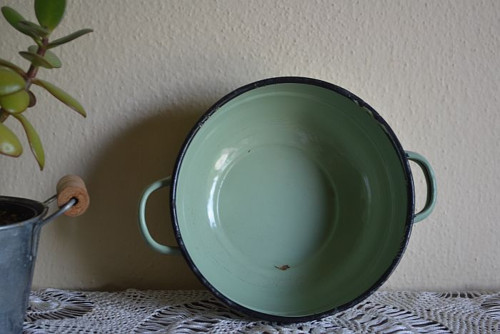 Miska na česnek - zelená ... s uchy — foto 2
