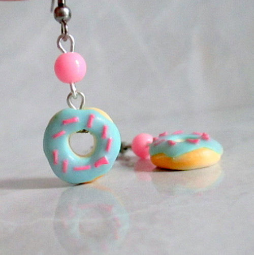 Náušnice donuty — foto 4