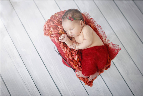 Newborn čelenka s malinami — foto 4