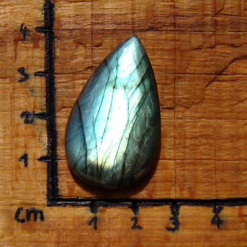 Kabošon Labradorit 37x22mm — foto 3