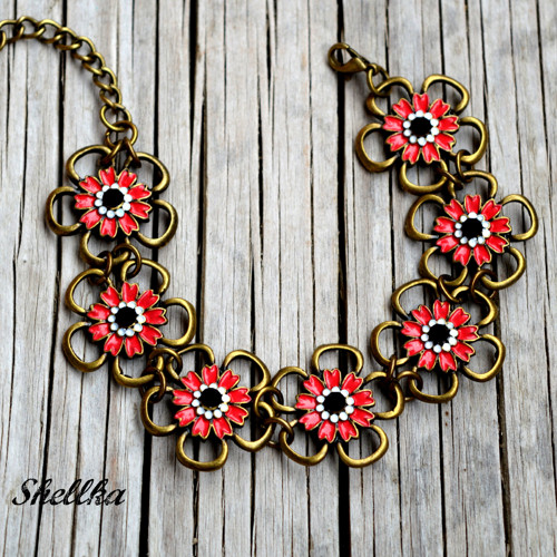 Náušnice ,,RED FLOWERS,, — foto 2