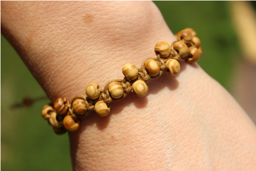 Blíž k přírodě.. Náramek shamballa/macramé — foto 4