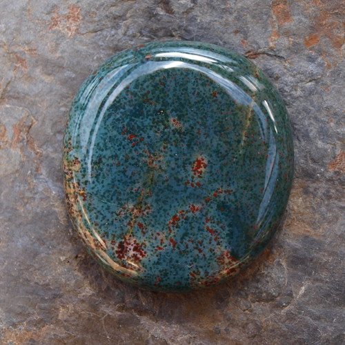 Jaspis Heliotrop, placka 42 x 38 mm — foto 2