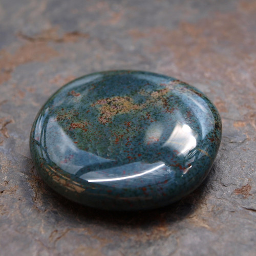 Jaspis Heliotrop, placka 42 x 38 mm — foto 3
