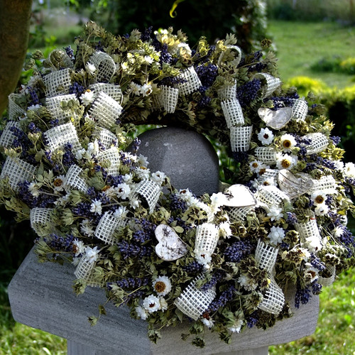 Věneček celoroční - Juta a levandule — foto 4