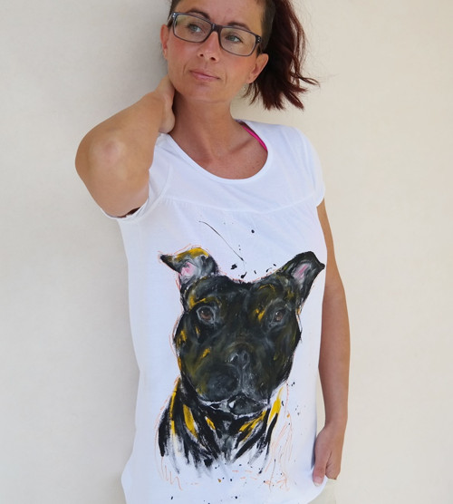 Staffie bulíkem... triko — foto 4