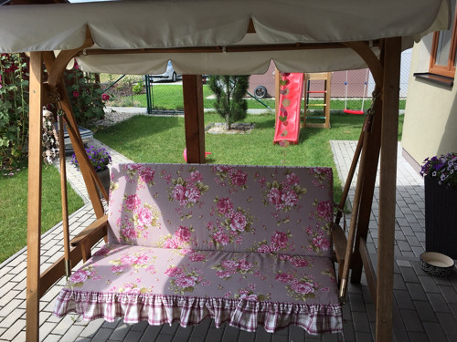 Polstr na houpačku anglický venkov — foto 2