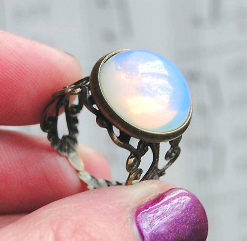 Bronze Romantic Opalite / Prsten s opalitem — foto 2