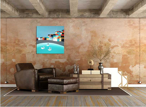 Dancing harbor - 50x50cm — foto 2