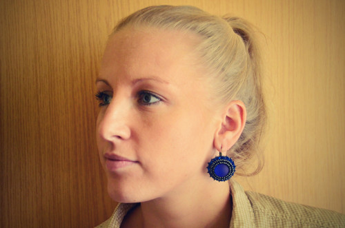 Náušnice "Neon - blue" — foto 2