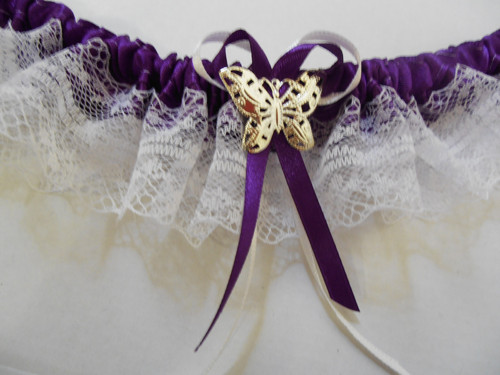 Podvazek violet motýlek — foto 3