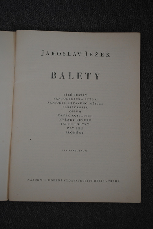Jaroslav Ježek - Balety — foto 2