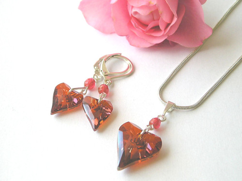 Swarovski sada divoké srdce Red Magma — foto 2