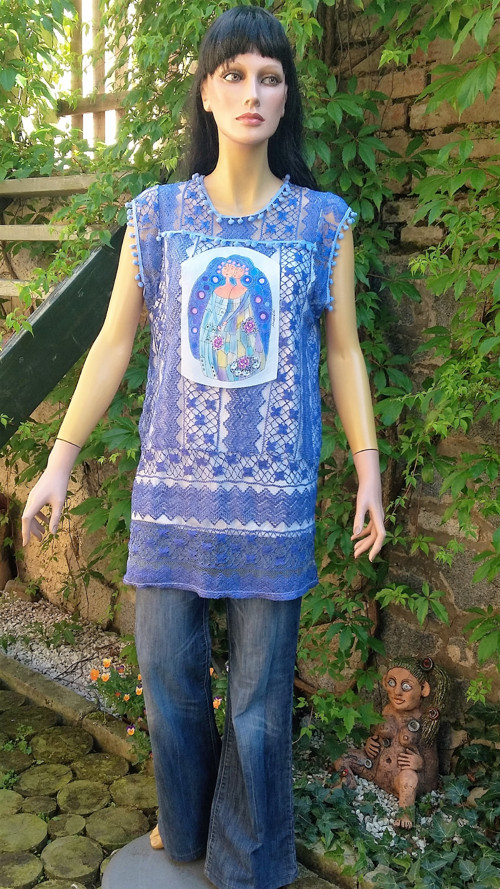 Bohémské krajkové - šaty/tunika — foto 3