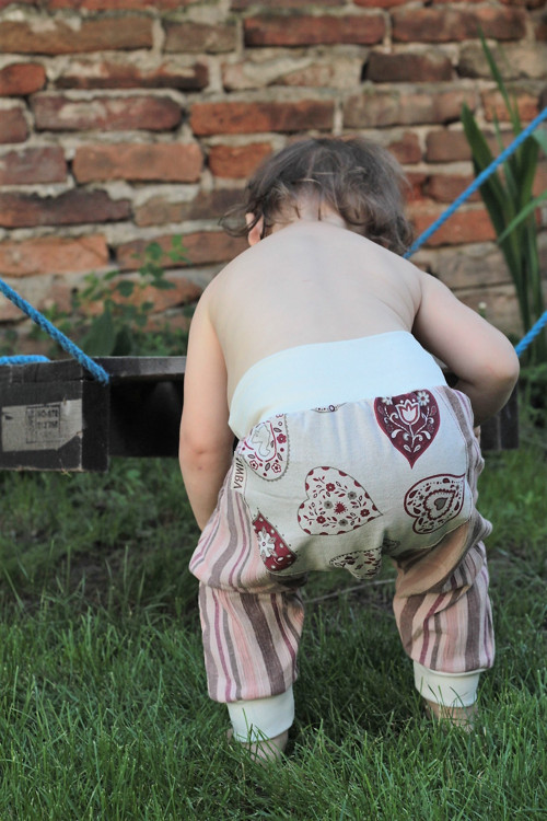 Letné bavlnené nohavice "srdíčka" — foto 3