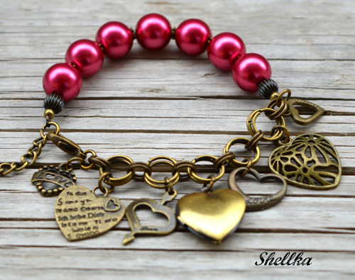 Náramek ,,BOHO,, s medailonkem I. — foto 2