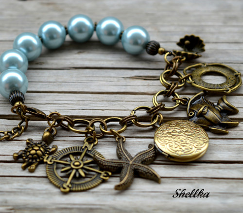 Náramek ,,BOHO,, s medailonkem V. — foto 2