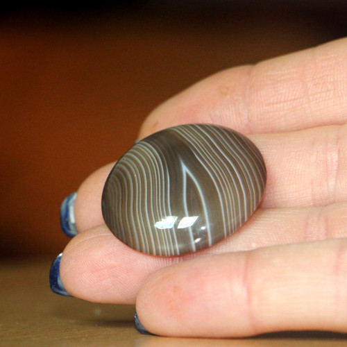 Kabošon onyx - 30x7mm — foto 2