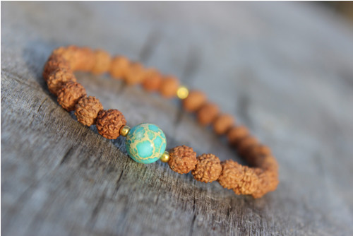 Rudraksha náramek & Variscit.. — foto 2