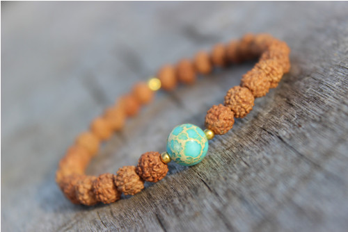 Rudraksha náramek & Variscit.. — foto 5