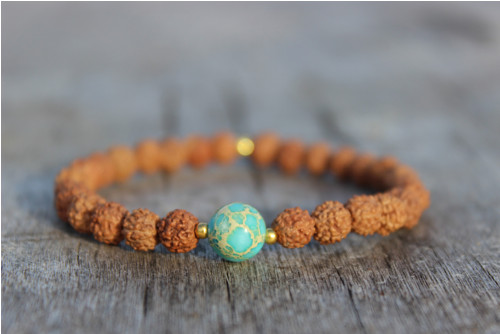Rudraksha náramek & Variscit.. — foto 6