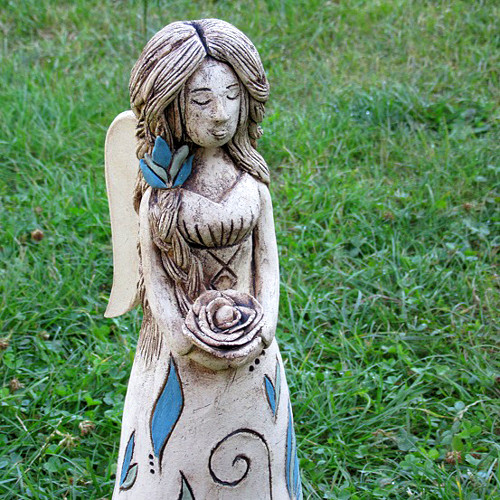 Keramický anděl s ornamenty - doplatek — foto 2