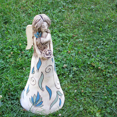 Keramický anděl s ornamenty - doplatek — foto 5