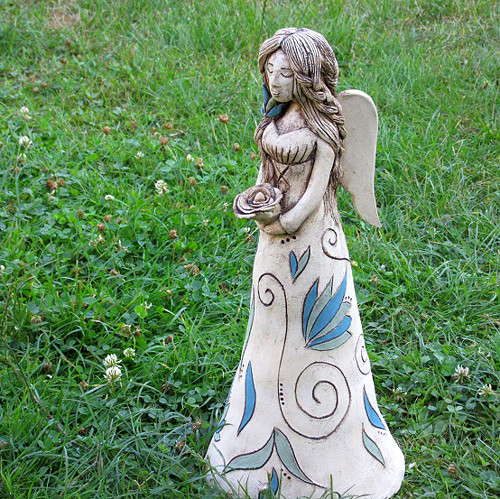 Keramický anděl s ornamenty - doplatek — foto 6