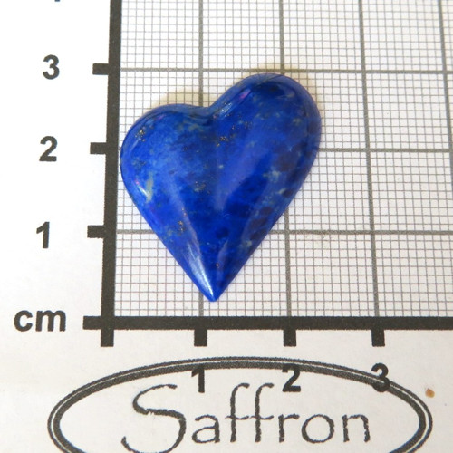 Lapis lazuli Extra, přírodní, srdíčko č.2 — foto 2