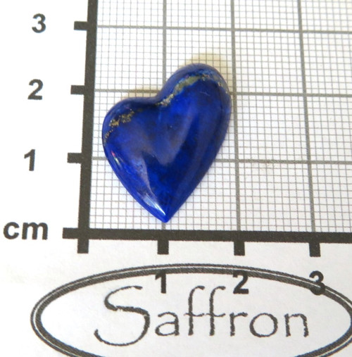 Lapis lazuli Extra, přírodní, srdíčko č.3 — foto 2