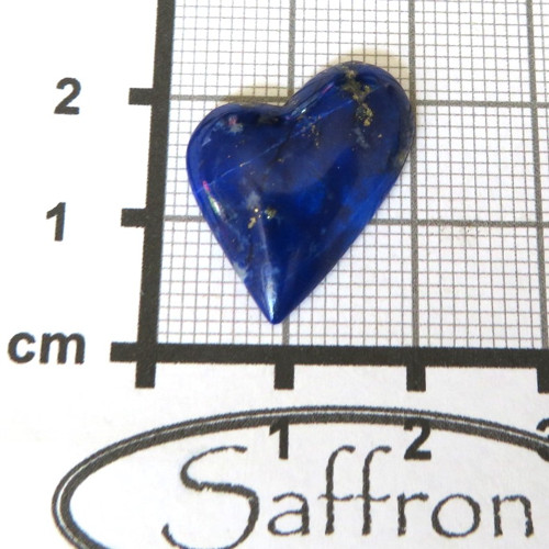 Lapis lazuli Extra, přírodní, srdíčko č.4 — foto 2