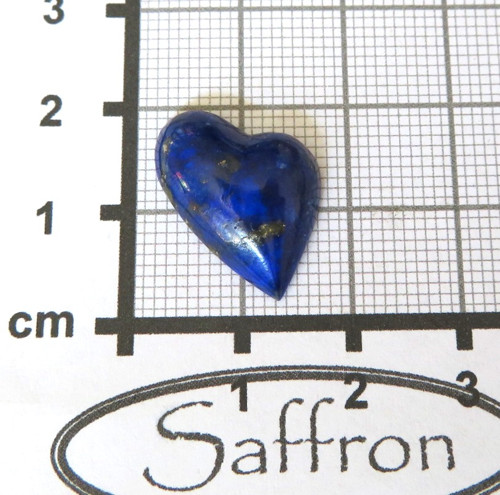 Lapis lazuli Extra, přírodní, srdíčko č.7 — foto 2
