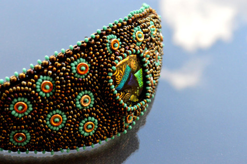 Dichroic Bracelet - vyšívaný náramek — foto 5