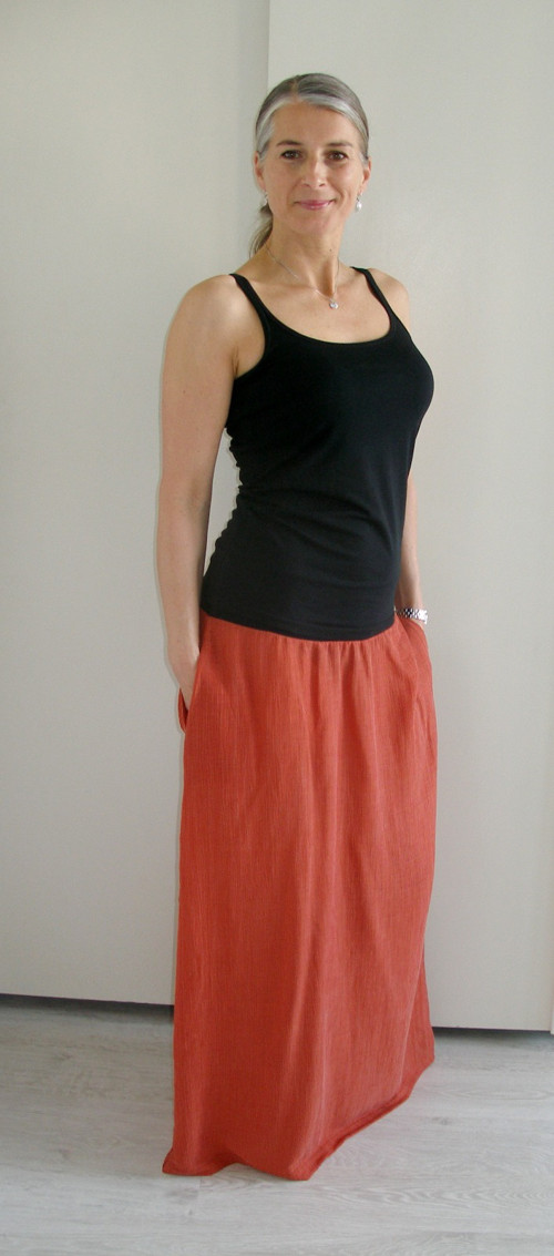 Sukně...long...cihlová.. — foto 5