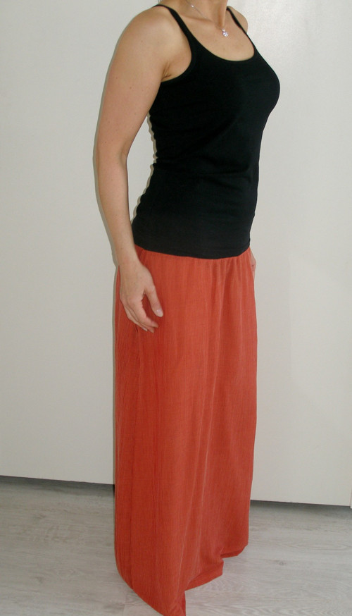 Sukně...long...cihlová.. — foto 6